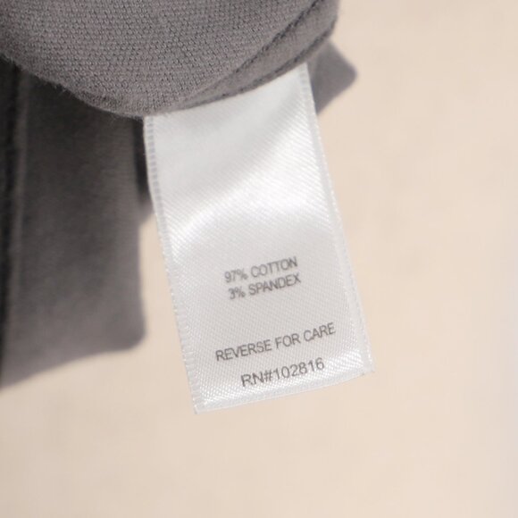 GARNET HILL Button-Front Velvet Mini Skirt Gray Size 4 - Picture 8 of 8